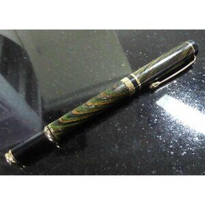 Vintage HAUSER GERMANY Tri Color Wood Rollerball Pen